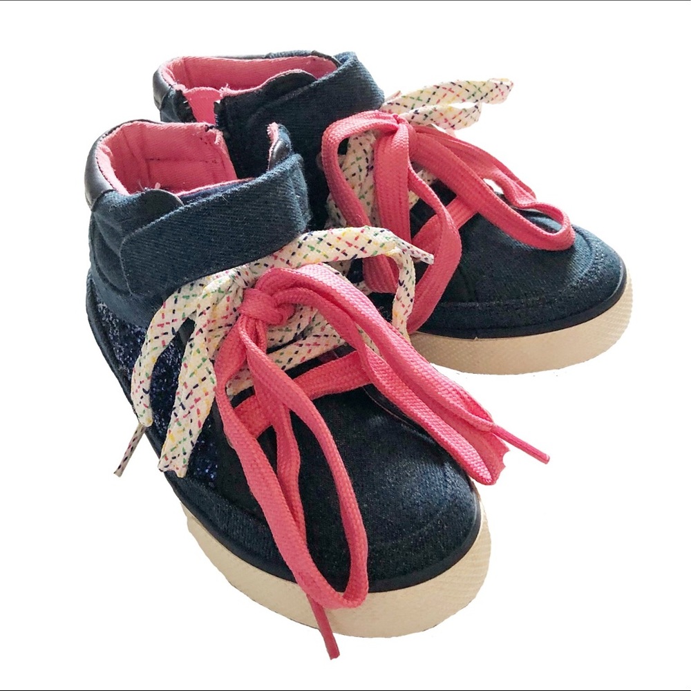 •SOLD•NWT Hanna Andersson Girls Zipper Hi-Tops